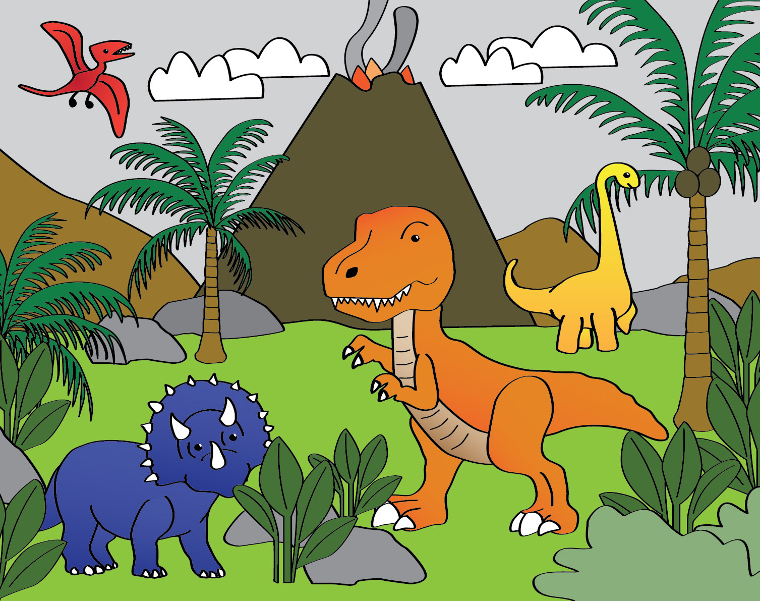 Dinosaur Picture Fringe
